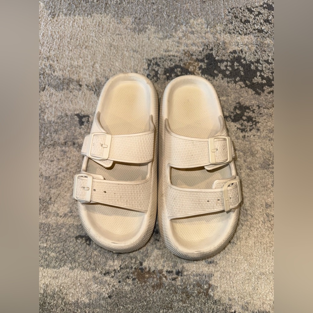 Cream Sandals